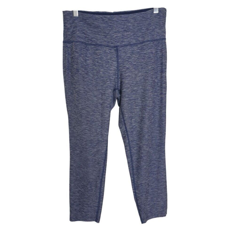 New Balance Womens Mid-Rise Capri L Leggings Blue Heather Yoga Workout Active